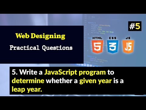 Write a JavaScript program to determine whether a given year is a leap year.