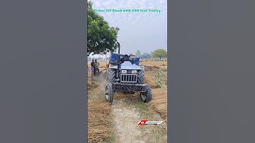 Eicher 551 Stuck with 200 Feet trolley JCB Rescued  #viral #trending #farming #shorts #shortvideo