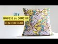 Tuto : Housse de coussin avec fermeture éclair