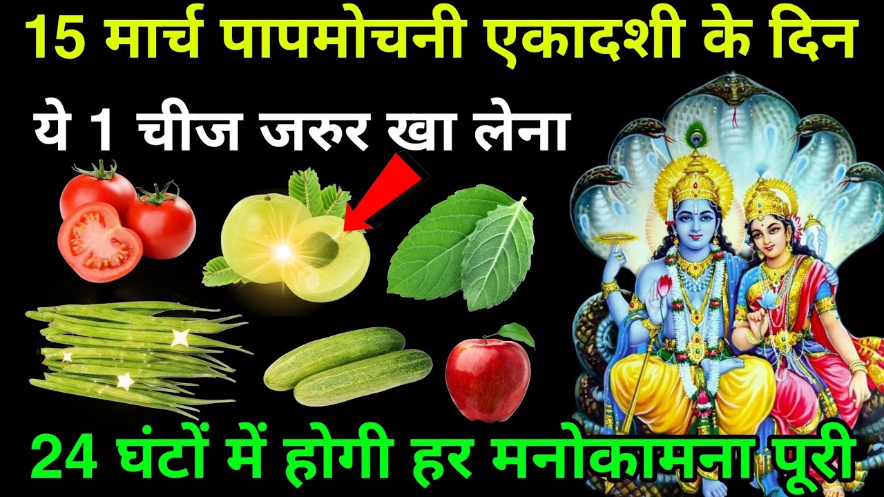 15 मार्च पापमोचनी एकादशी व्रत के दिन ये 1 गुप्त चीज चुपचाप जरुर खा लेना पूरे साल भर 😱धन आता रहेगा।💥💥