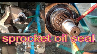 how to change sprocket oil seal nd fitting   Kubota harvesting king ⚙️📽️