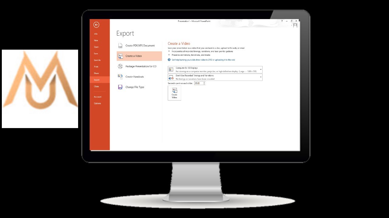 How to create a video using powerpoint slides YouTube