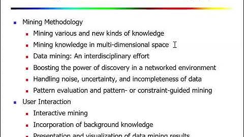 Major issues in Data Mining