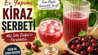 🍒 Bu Ki̇raz Şerbeti̇ni̇ İçen Tari̇fi̇ni̇ İstemeden Gi̇tmi̇yor Yazın En Ferah İçeceği