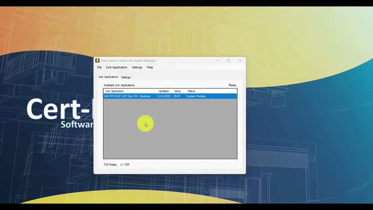 INTEGRATION -  RUNNING A TRADESERVICE UPDATE MANUALLY