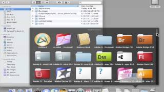 Adding and removing items in the Dock using Mac OS 10.6