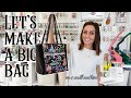 This Bag Is So Fancy and So Easy To Make! Sewing The Muerqo Tote On A Small Beginner Sewing Machine!