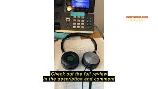 Review Yealink Phone Headsets for Office Phones YHS34 Lite QD to RJ9 Wired Headset Compatible with P