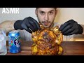 ASMR WHOLE ROTISSERIE CHICKEN SPICY FIRE SAUCE AND PERINAISE MUKBANG REAL EATING SOUNDS 