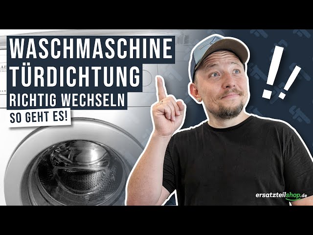Türdichtung Waschmaschine wechseln - so geht es! - YouTube