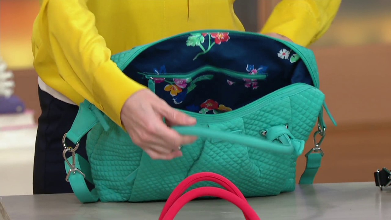 Vera Bradley Microfiber Hadley Satchel Handbag on QVC YouTube