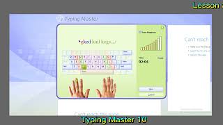 Typing Master 10 Lesson 1.4