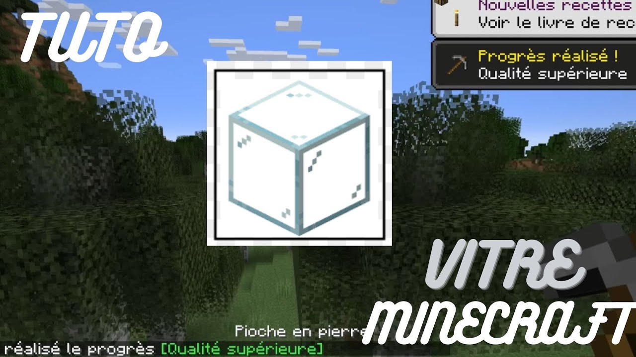 TUTO COMMENT FAIRE UNEVITRE SUR MINECRAFT FACILEMENT TUTO DEBUTANT