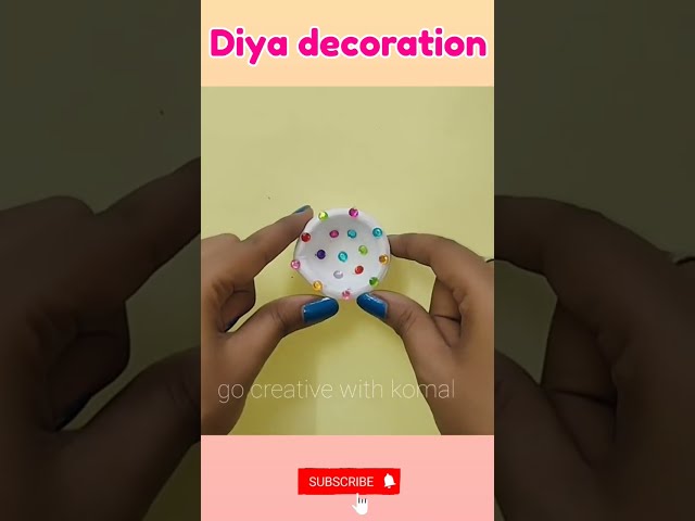 Very Easy Diya decoration ideas #Diwali #diwalidecoration #shorts #short #diya #decor #diwalispecial