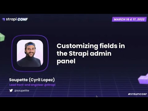 Customizing fields in the Strapi admin panel by Cyril Lopez