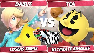 Double Down 2022 Losers Semis - Dabuz (Rosalina) Vs. Tea (Pac-Man) SSBU Smash Ultimate Tournament