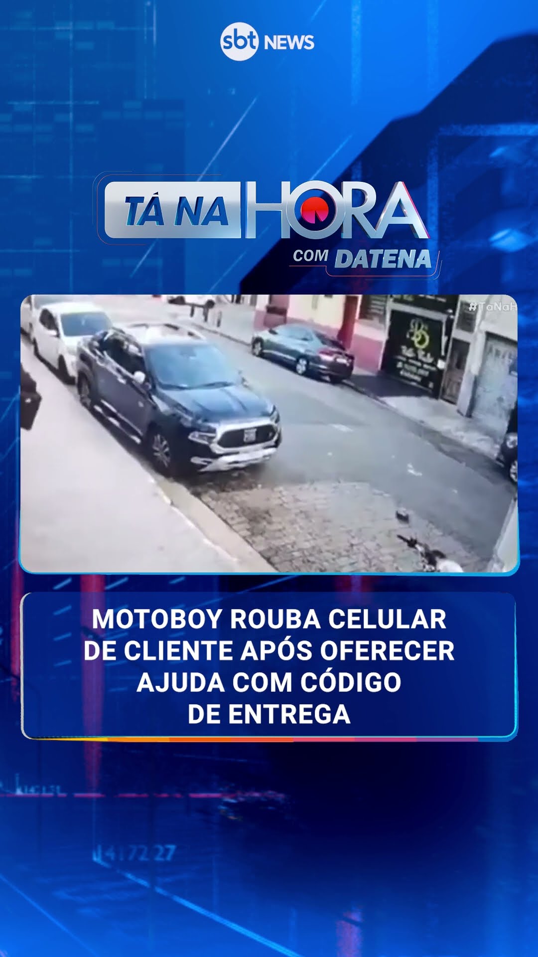 Motoboy rouba celular de cliente após oferecer ajuda com código de entrega