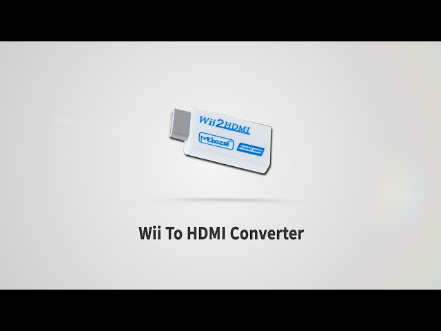 Mcbazel Wii To HDMI Converter Adapter Output 1080P 720P with 3.5mm Audio for  HDTV 