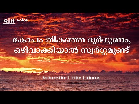 കോപം തികഞ്ഞ ദുർഗുണം , ഒഴിവാക്കിയാൽ സ്വർഗ്ഗമുണ്ട് | #qh_voice | ഇസ്ലാമിക പഠനം