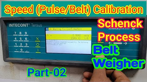 Belt Weigher Speed Calibration || Impulse/ Belt Calibration || Part-02