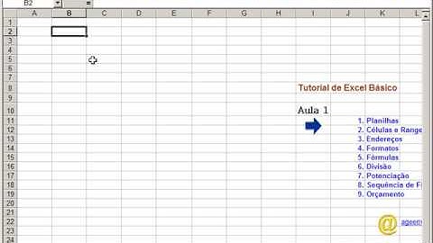 Excel Básico aula 1 parte 1 de 3