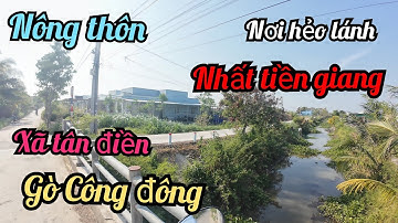 Nông thôn Huyện Gò Công đông.ấp rạch bùn xã tân điền.Gò Công. Tiền giang