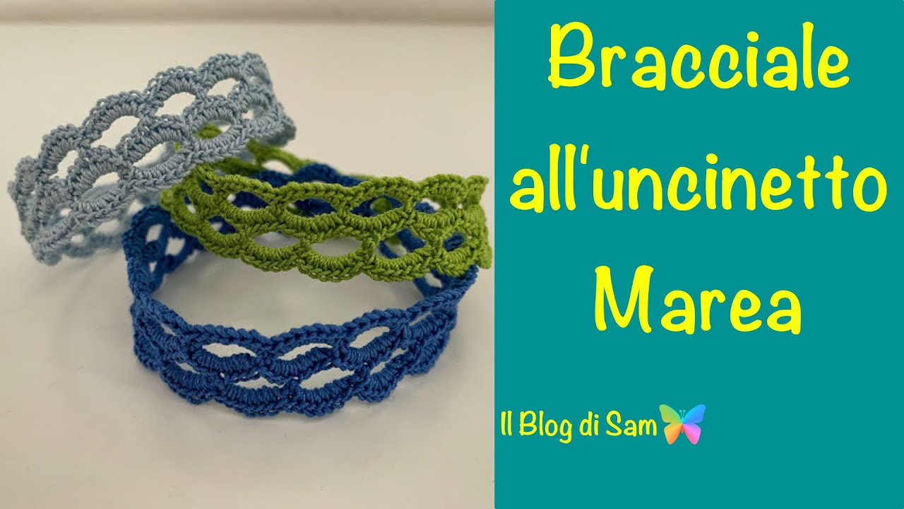 Spiegazione del bracciale all'uncinetto Marea