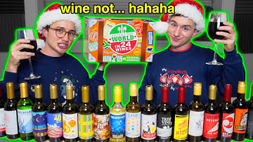 We tried the entire Costco Wine Advent Calendar (wine mom core)
