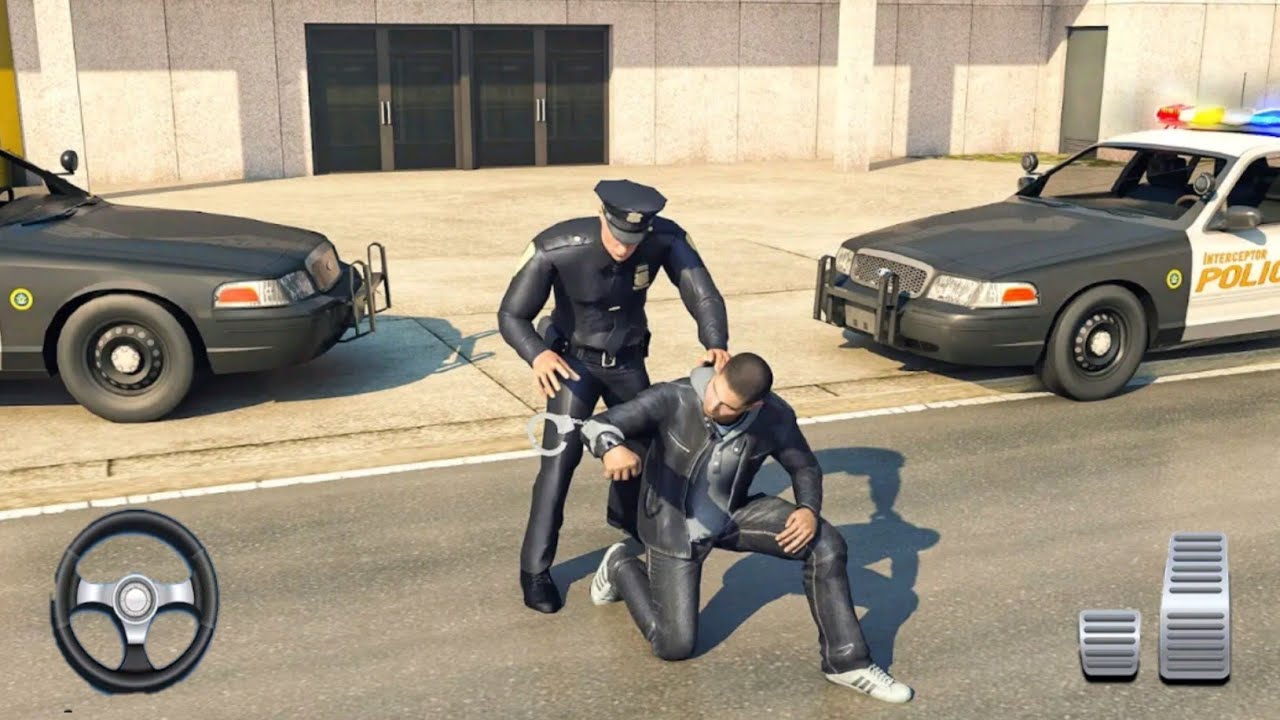 Police Car Gangster Crime Chase, Open world action RPG Crime games in Vice Town