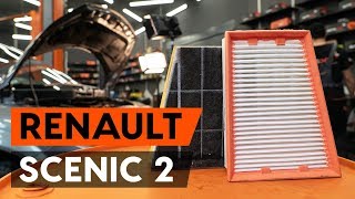 Hoe Luchtfilter vervangen RENAULT SCÉNIC II (JM0/1_) - gratis instructievideo