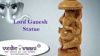 Lord Ganesh Wooden Statue | Shop Online at Vedicvaani.com
