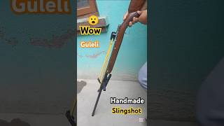 Handmade Slingshotguleligunpowerful Slingshot Gunbubber Band Gun