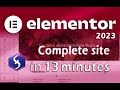 Elementor - Tutorial for Beginners in 13 MINUTES!  [ 2023 ]