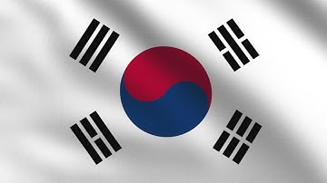 The South Korea Flag Waving in the Wind | A Symbol of Harmony, Balance, and National Pride | 4K