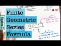Understanding Finite Geometric Sequences and Series