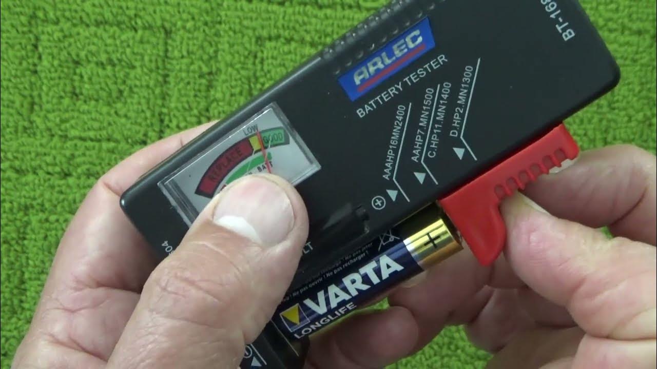 Battery Tester Review Tests AA, AAA, C, D and 9 Volt Batteries All