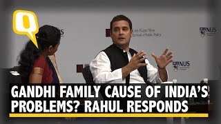 Is NehruGandhi Family Responsible for India's Problems? Here's What Rahul Thinks | The Quint