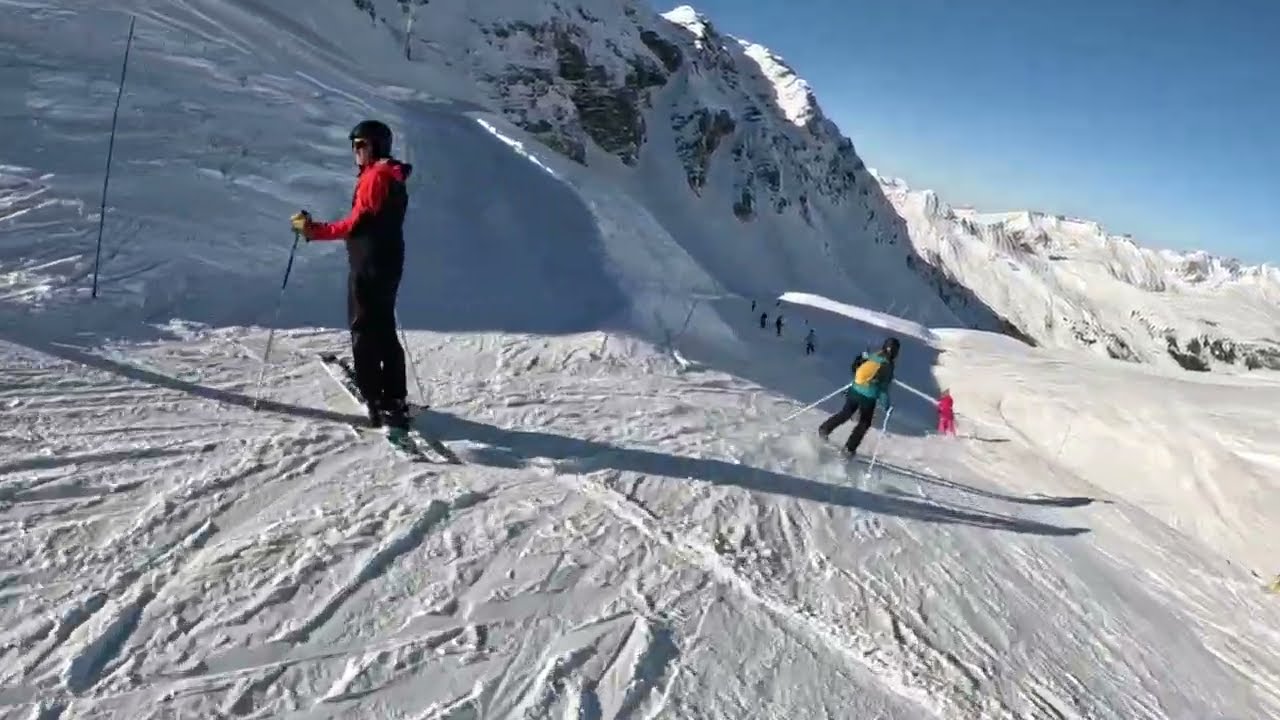 La plagne Dérochoir black run, Dec 2024