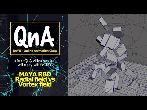 MAYA RBD - Radial field vs Vortex field 190318v01