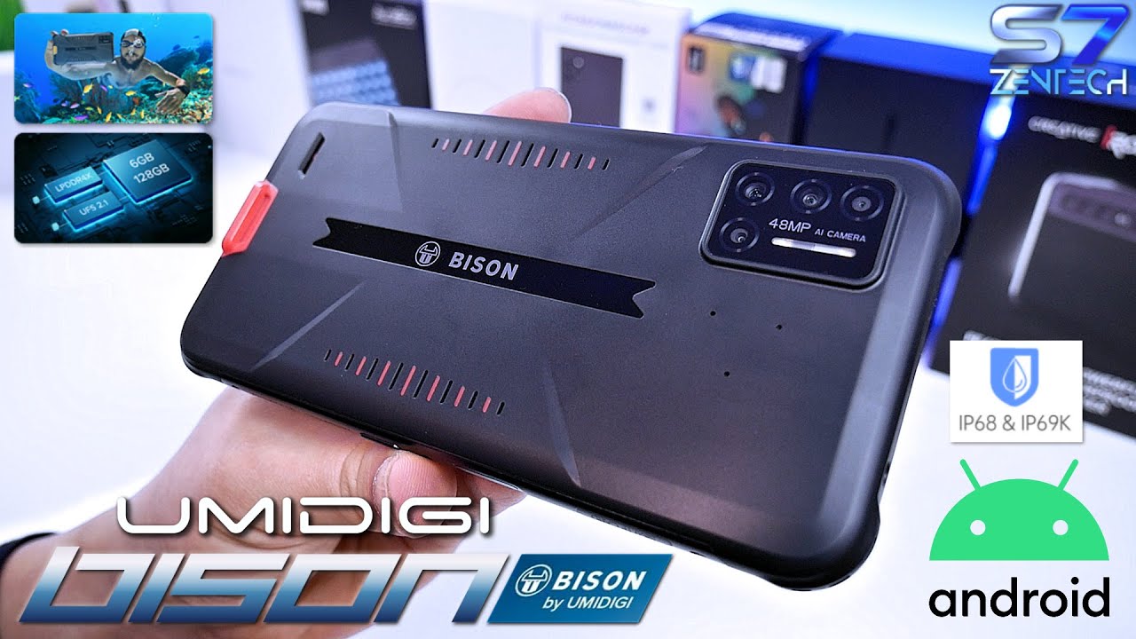 UMIDIGI Bison | Rugged IP68/69K Phone | 48MP Matrix Quad Camera