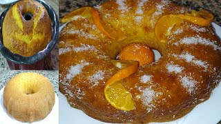 طريقة تحضير كيك البرتقال بالقشوره في 10 دقائق/ gâteau Mandarin