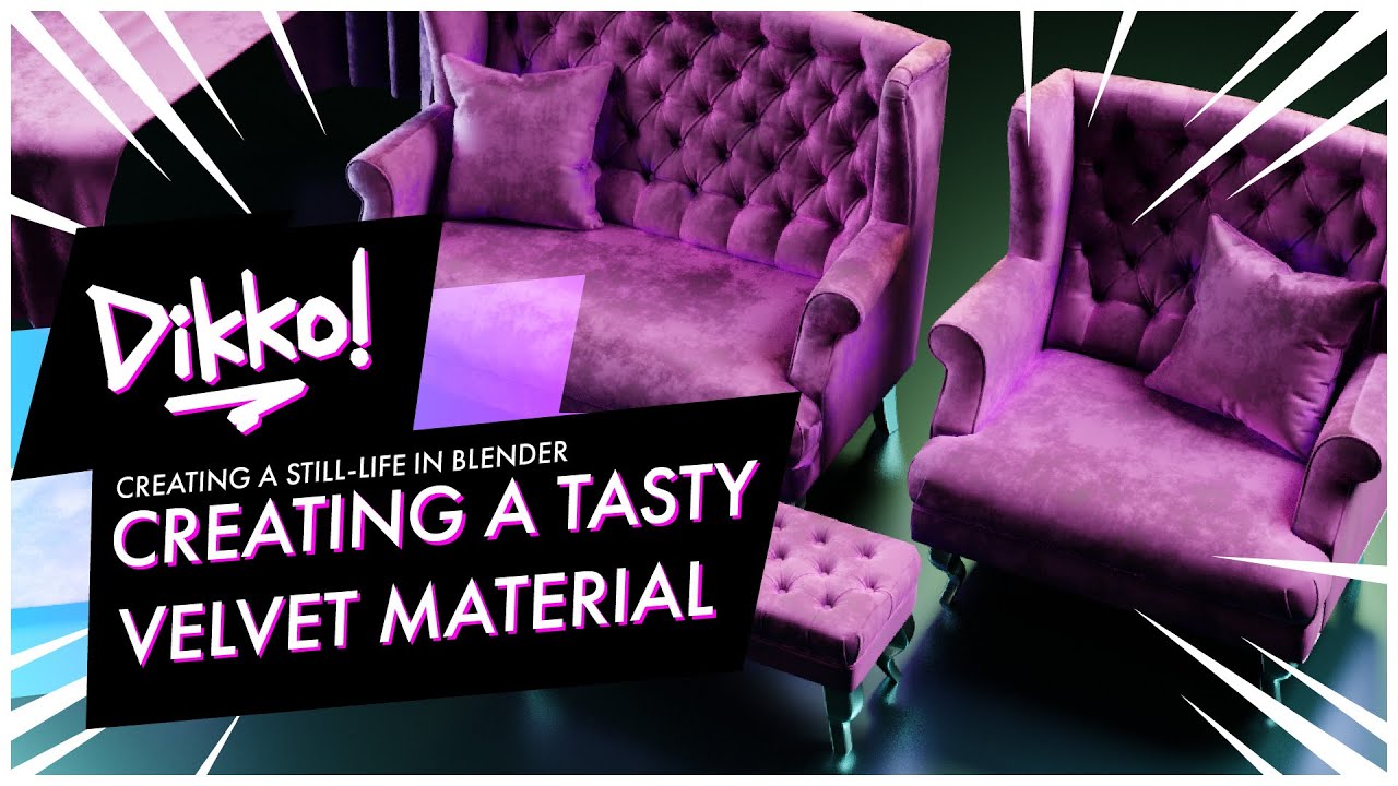 Still Life Pt.2 Creating a Tasty Velvet Material in Blender! YouTube