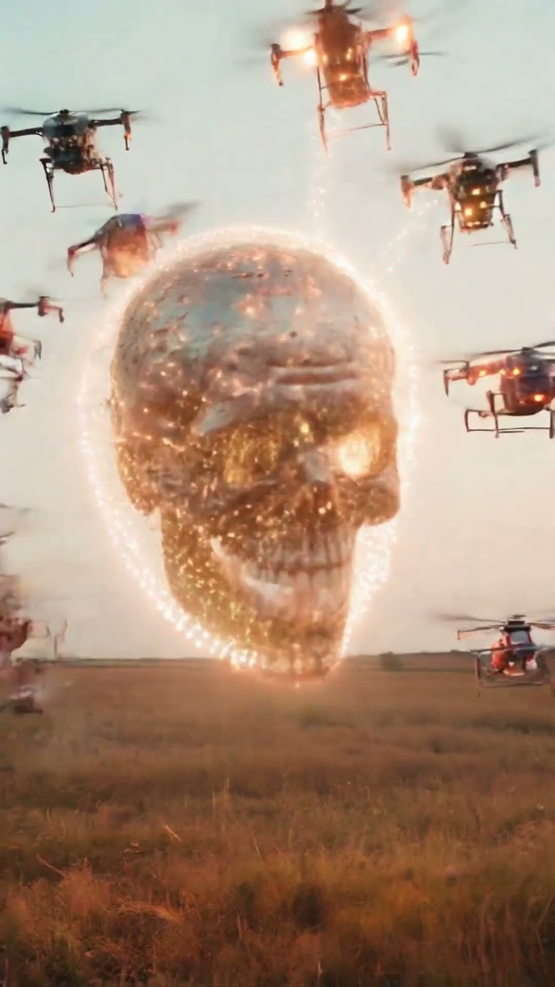 Sci-Fi Drone Skull Show!?