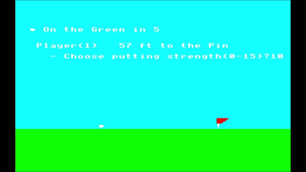 Golf (Bug-Byte) for the BBC Micro