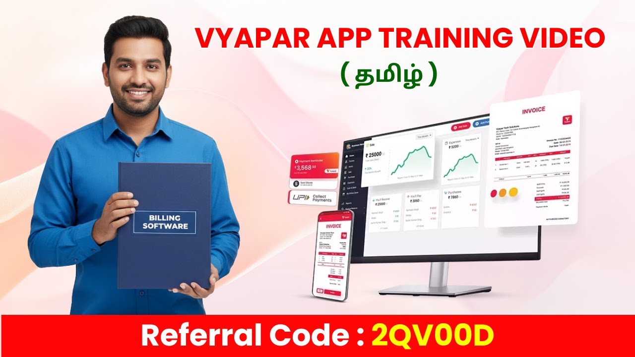 🔥🤖 Vyapar app full tutorial in tamil l Vyapar billing
