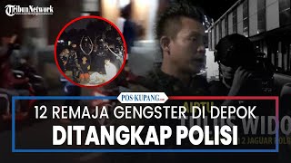 Wara-Wiri Sambil Live Instagram, 12 Remaja Gengster Di Depok Ditangkap, Sajam Dan Molotov Jadi Bukti