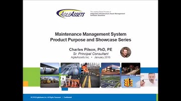 AgileAssets® Maintenance Manager™ - Product Showcase Series
