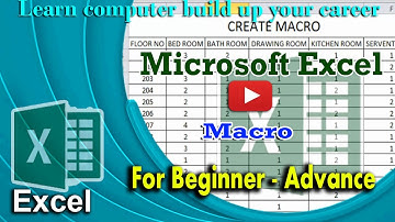 Macros in Excel in Bangla | How to Create Macro | Excel Tutorial | Nydasa | Ashraf Ullah