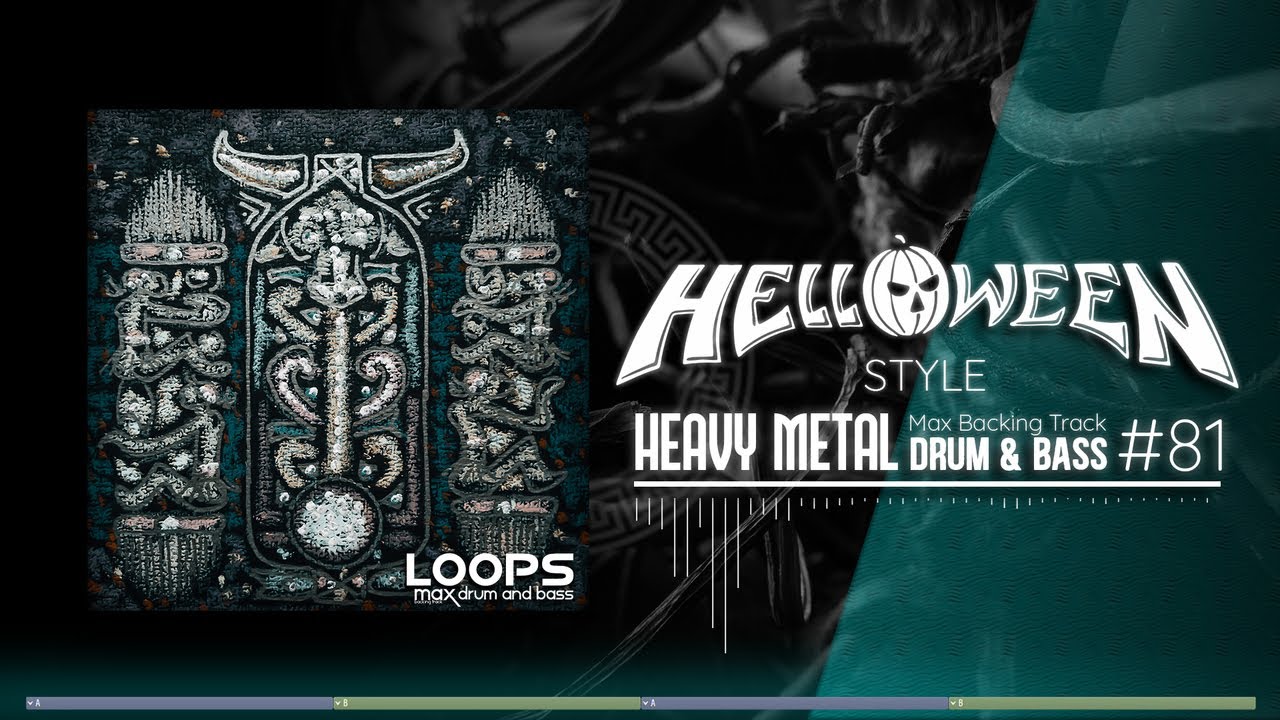 Heavy Metal Backing Track / Drum And Bass / Halloween Style / 215 bpm