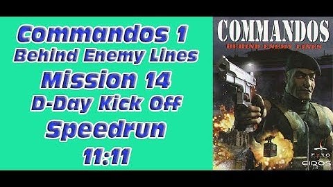 Commandos 1 - Behind Enemy Lines - Mission 14 - D-Day Kick Off - Speedrun